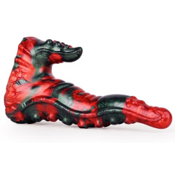 MONSTERED Gode Bukolix 16 x 5cm Noir et Rouge